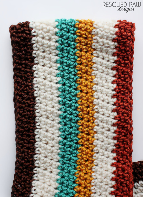 Striped Crochet Scarf Pattern Free Crochet Scarf Pattern by Easy Crochet