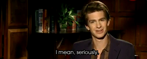 Andrew Garfield seriously gif