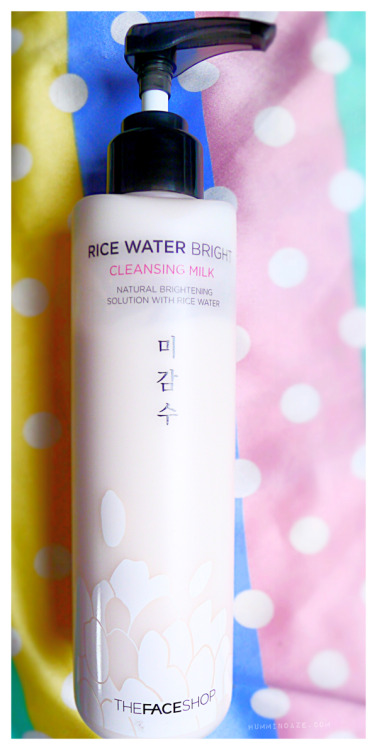 rice water bright cleansing milk