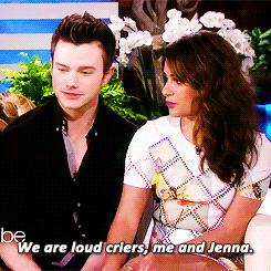 Chris, Lea, Chord, and More on the Ellen Show Tumblr_nl3tpjcdGN1qaxxelo2_250