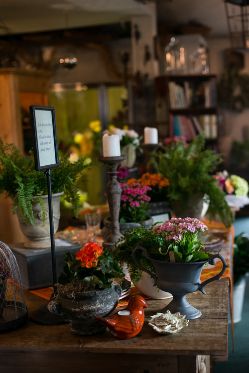 Interior of Bloompop partner Far Hills florist shop in Dayton Ohio