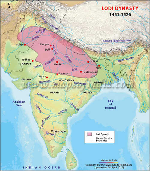 Map of pakistani and indian territory in 1960