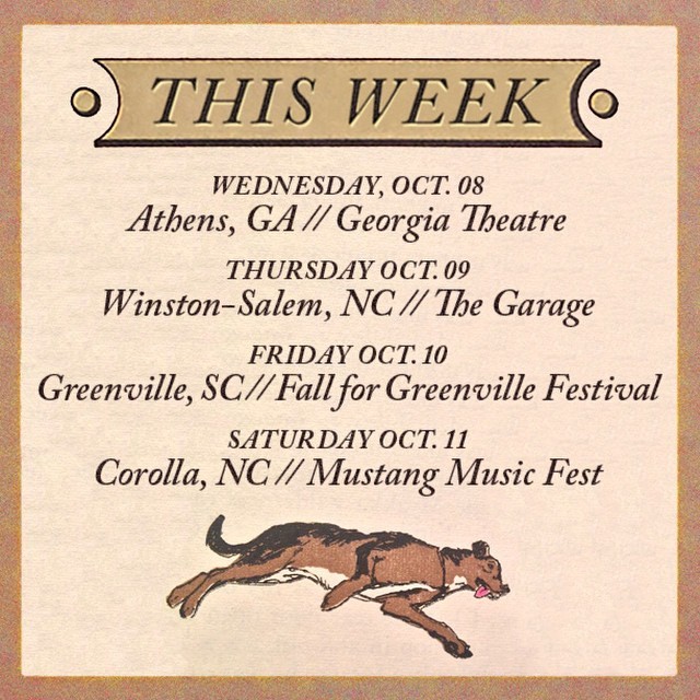 SHOWS THIS WEEK! We are back on the east coast&#8230;and ready to shake your hand! Maybe play some music, too. Grab your tickets at the link on our profile page via Instagram http://ift.tt/1txbiYd