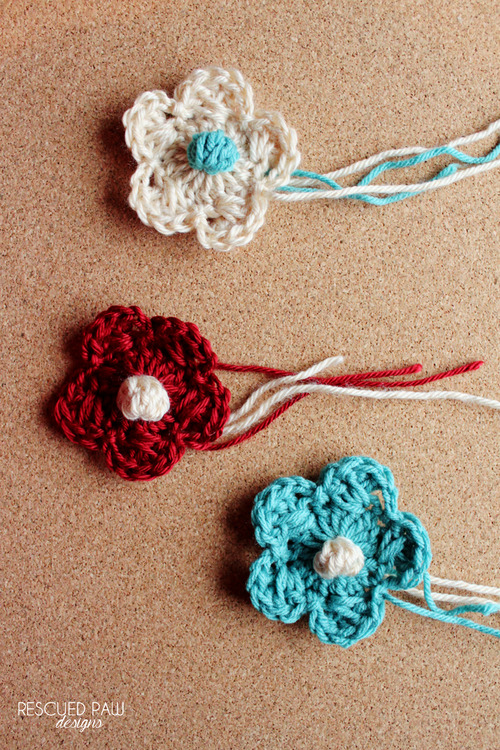 Free Crochet Criss-Cross Bobble Flower Pattern via Easy Crochet