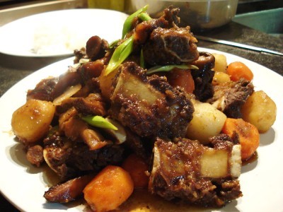 Galbijjim (Korean beef short ribs)