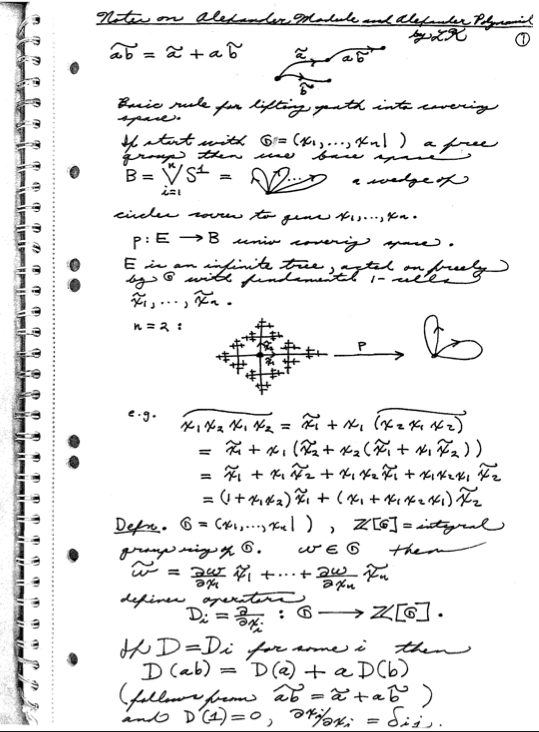 Here's one from Louis Kauffman's notes on the Alexander polynomial.