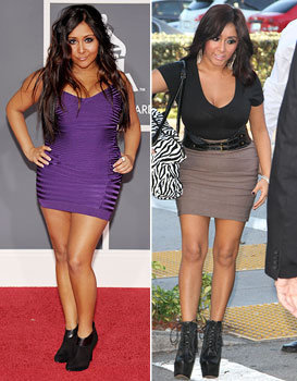 snooki weight loss before and after