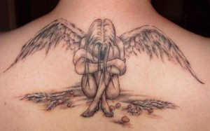 Angel devil girl tattoo design mature nude