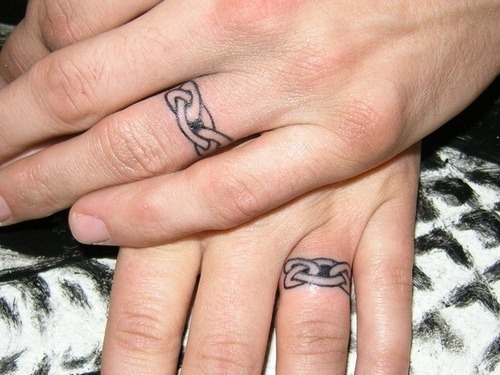 Tattooed wedding rings tumblr