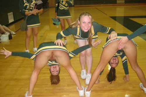 Cheerleader high school teen self shot