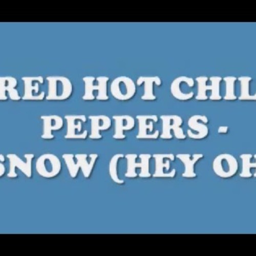 Red hot chili peppers snow hey oh joker sex picture